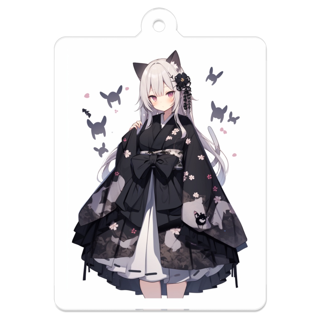 猫耳ガール、空へ羽ばたいていった。ニャアアアン!