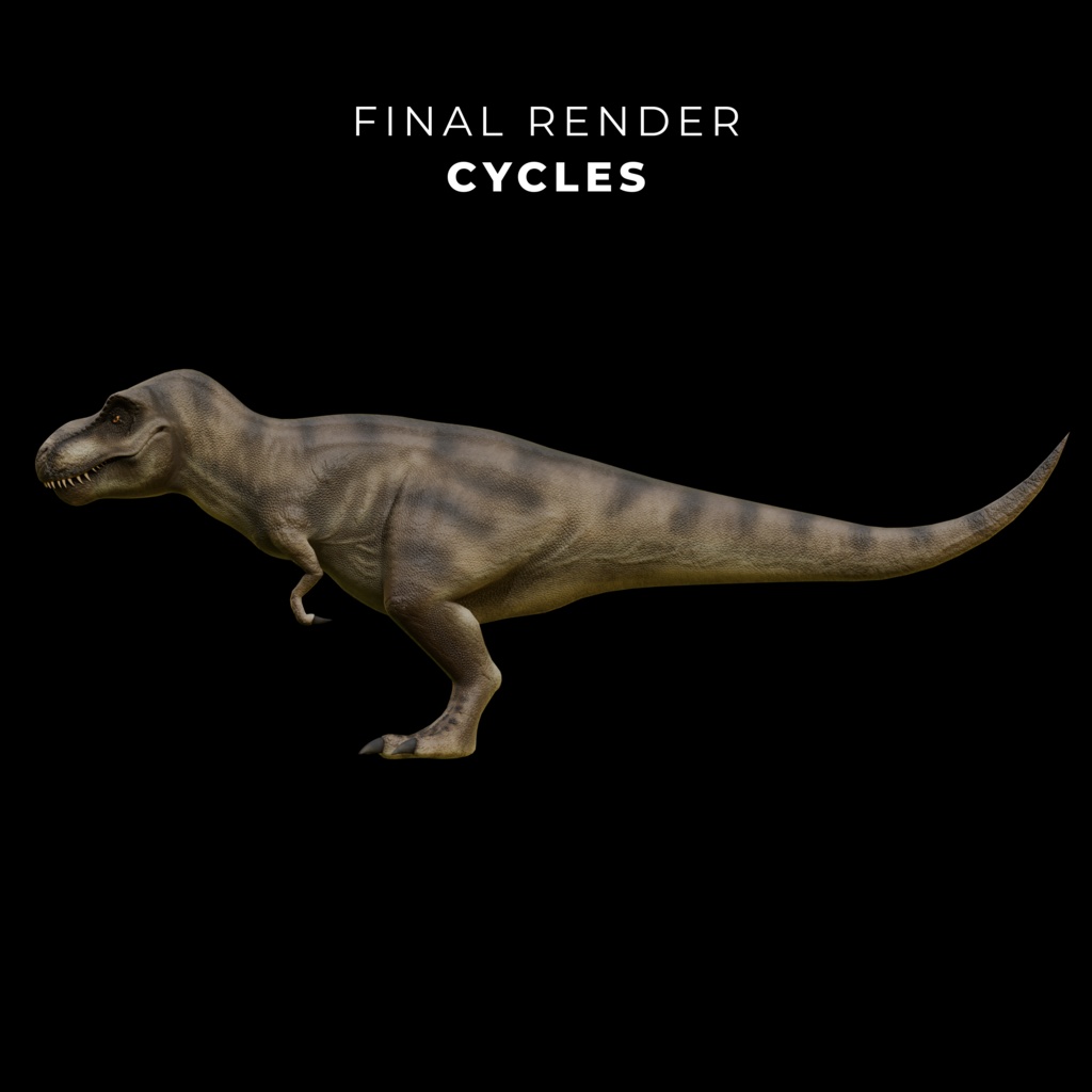 恐竜3Dアセットシリーズ第一弾 No.1 ティラノサウルス・レックス