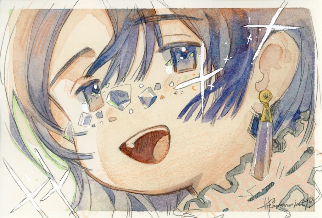 【no22,23,24,25】フレームレス原画