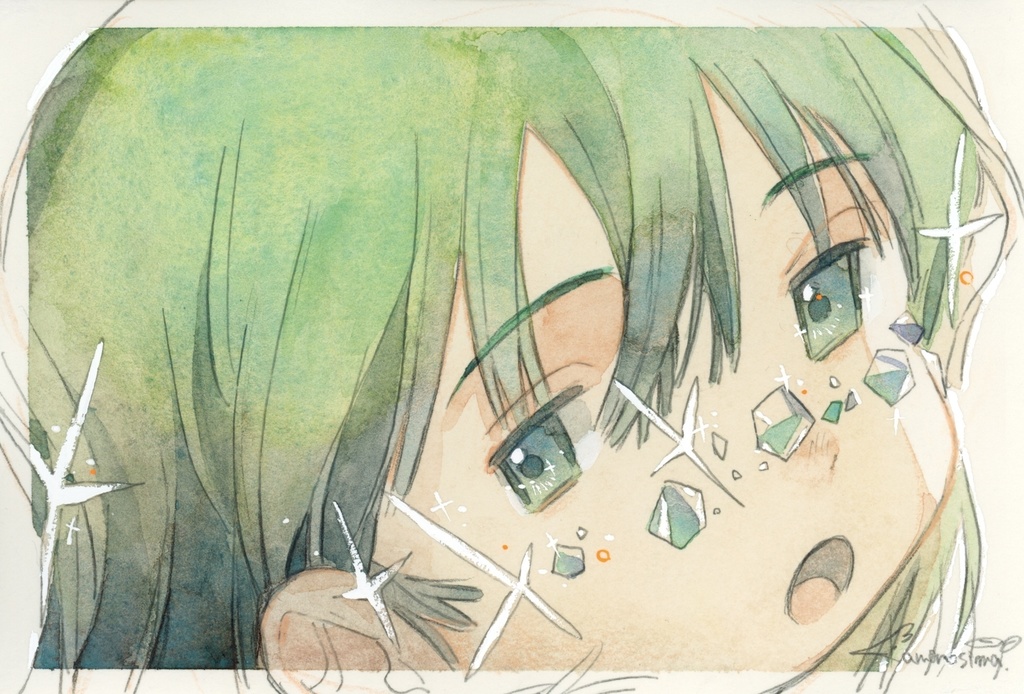 【no22,23,24,25】フレームレス原画