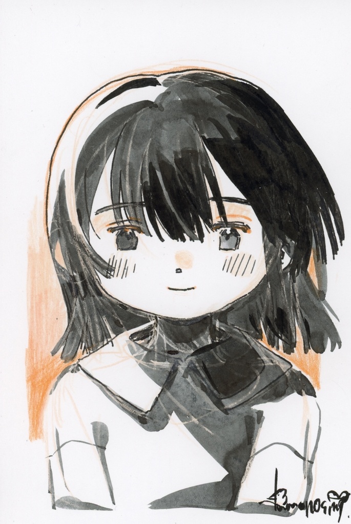 no:26~35モノクロフレームレス原画