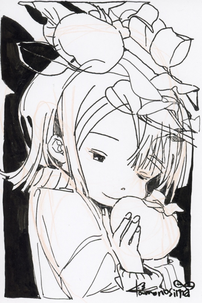 no:26~35モノクロフレームレス原画