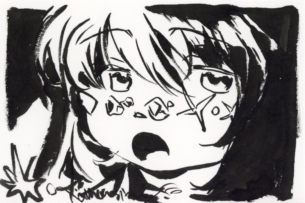 no:26~35モノクロフレームレス原画