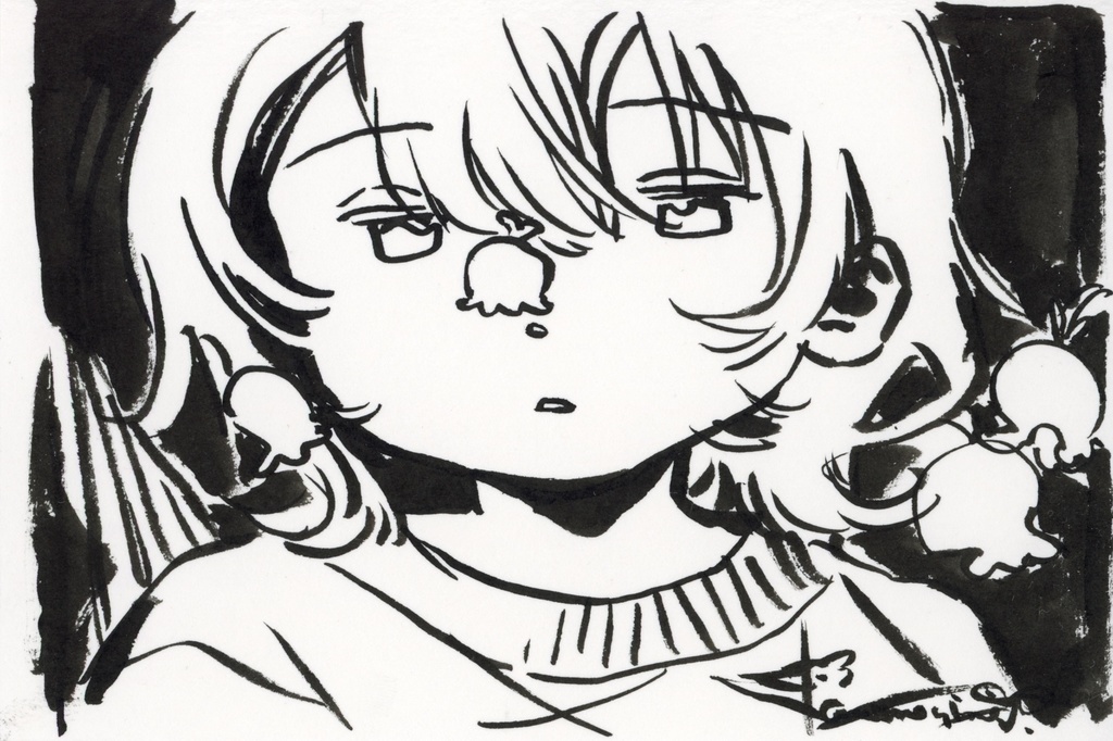 no:26~35モノクロフレームレス原画