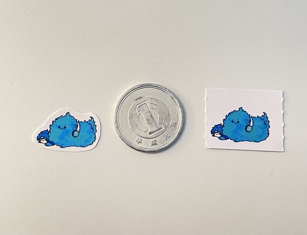 モチーフ豆封筒+いでぽめシールセット