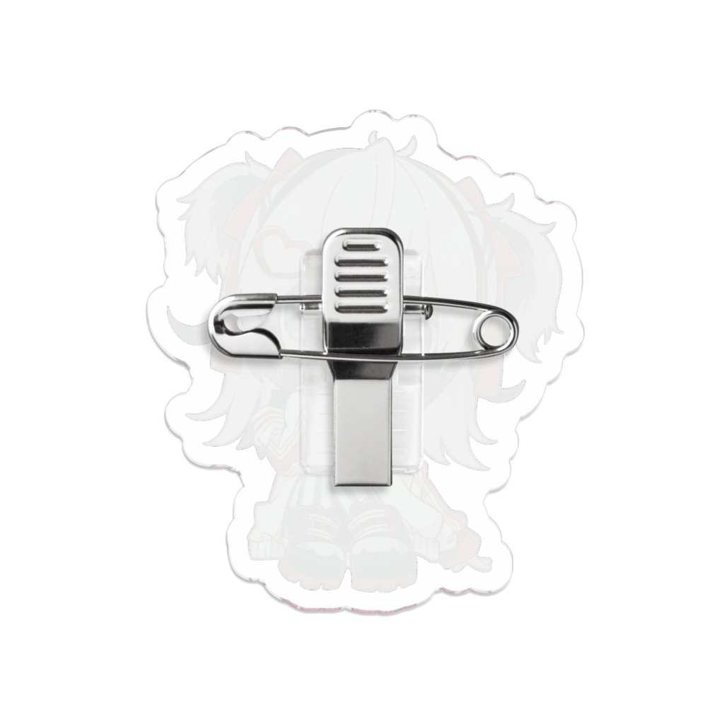 あなぐまおすわりアクリルバッジ