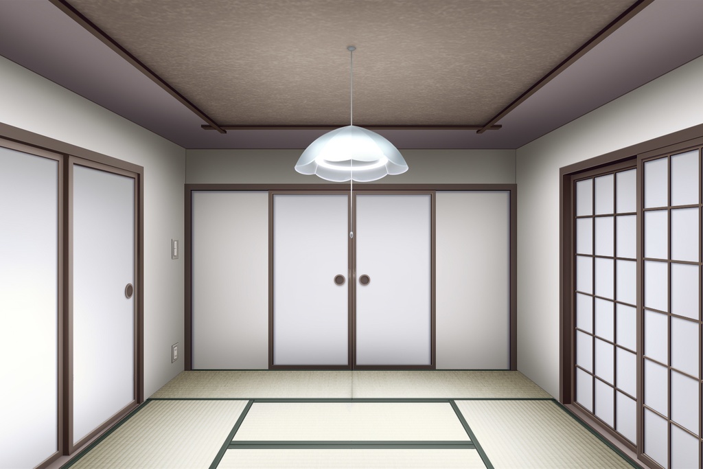 【無料】単品5種背景素材v25 和室