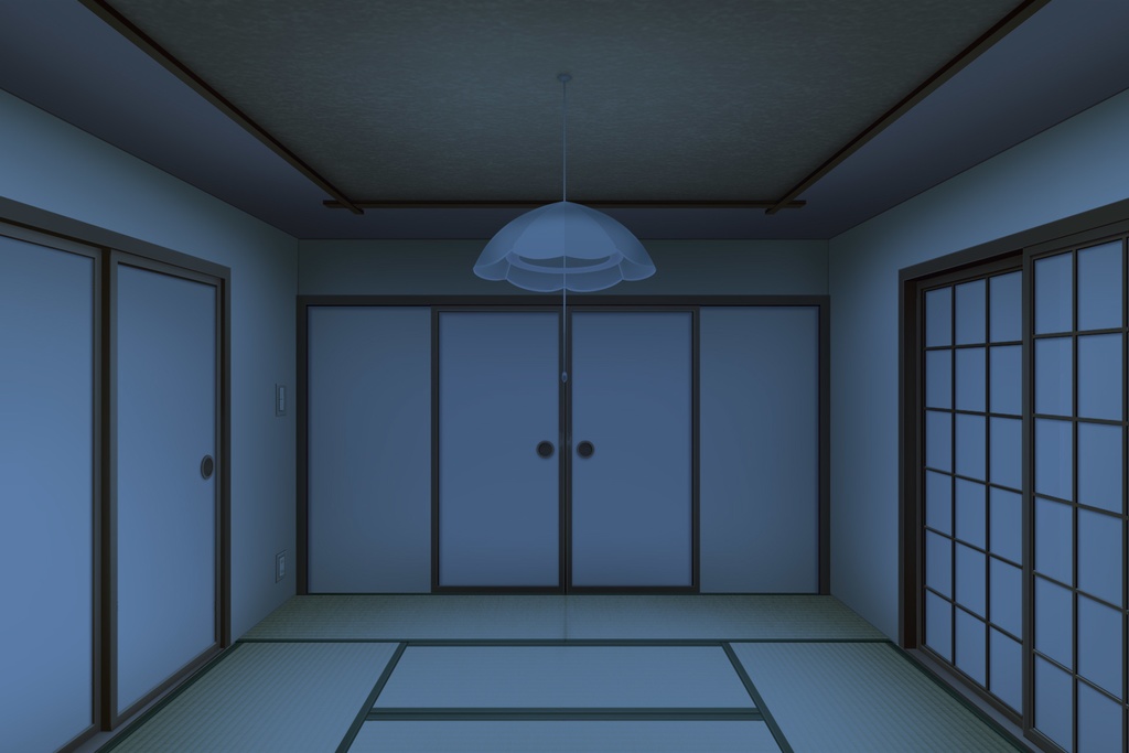 【無料】単品5種背景素材v25 和室