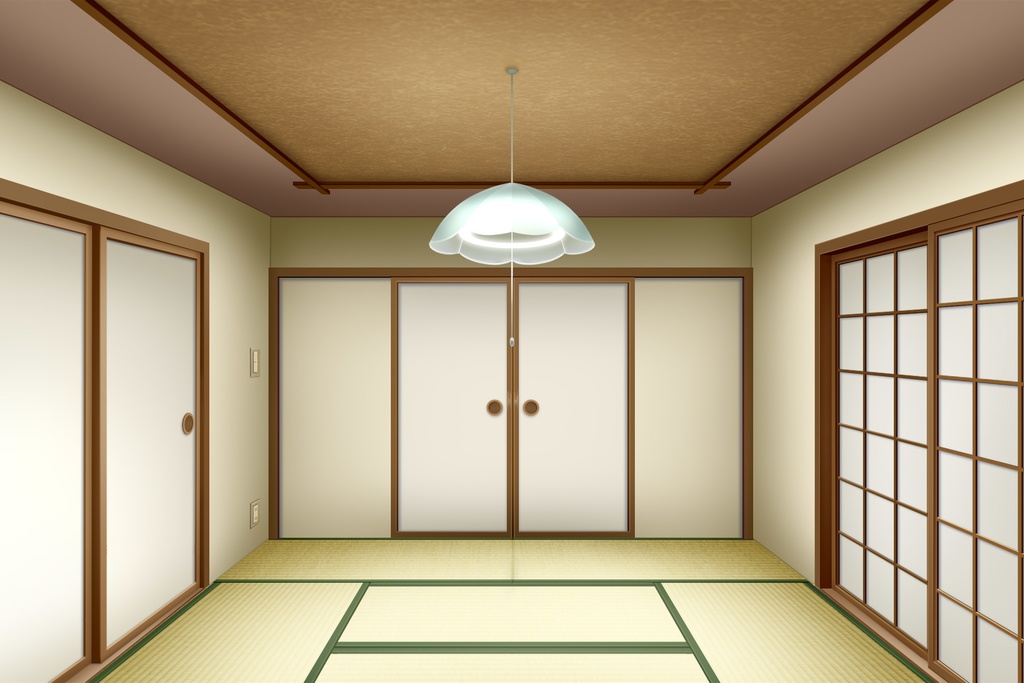 【無料】単品5種背景素材v25 和室