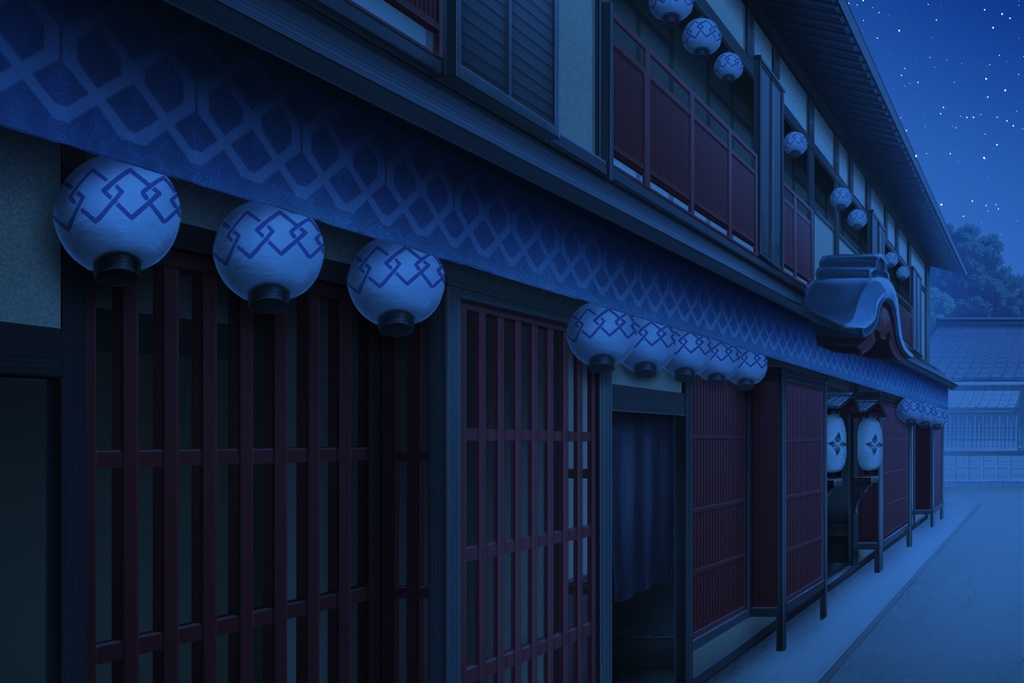 単品5種背景素材v56遊郭外観