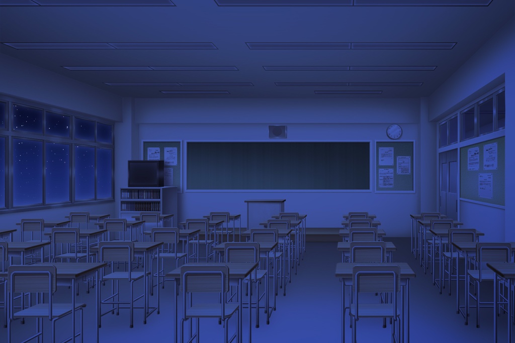 単品5種背景素材v42a教室正面