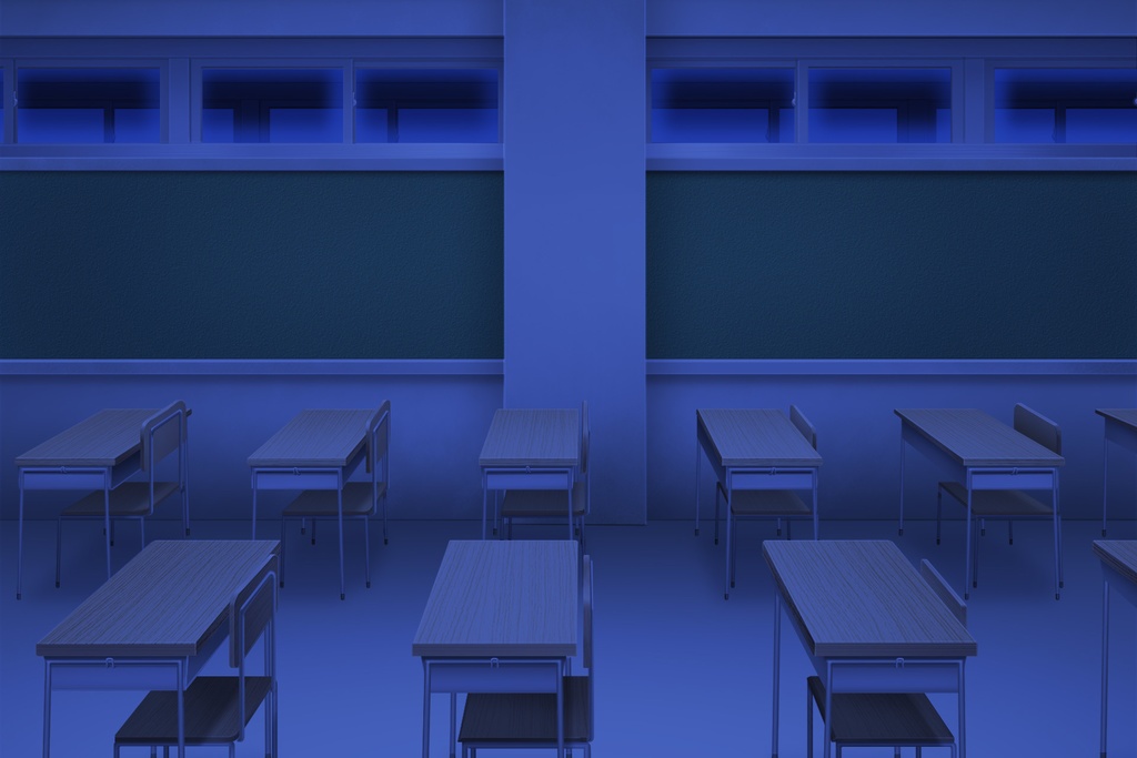 単品5種背景素材v42c教室廊下側