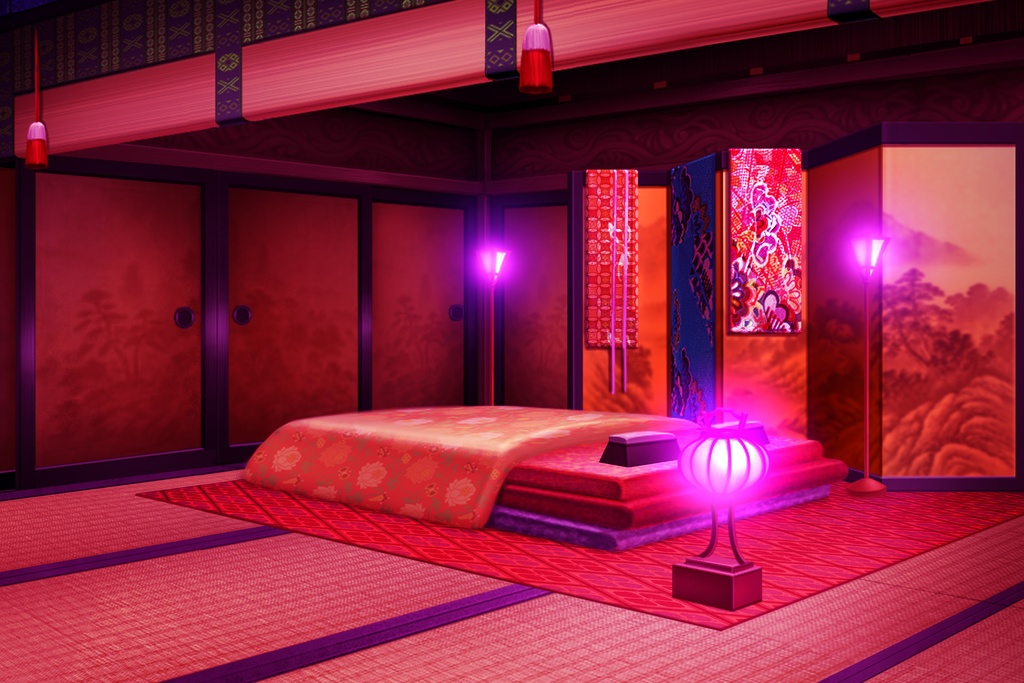 単品5種背景素材v58遊女の部屋