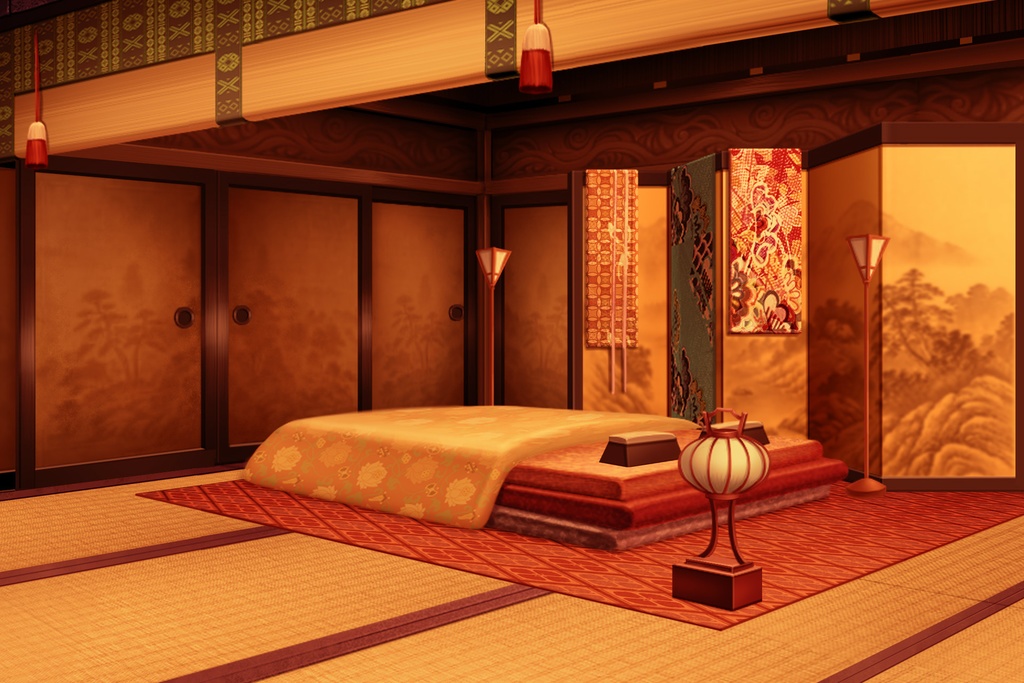 単品5種背景素材v58遊女の部屋