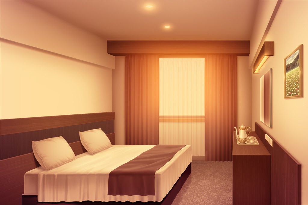 単品5種背景素材v88ホテル個室Sシングル Tツイン Dダブル