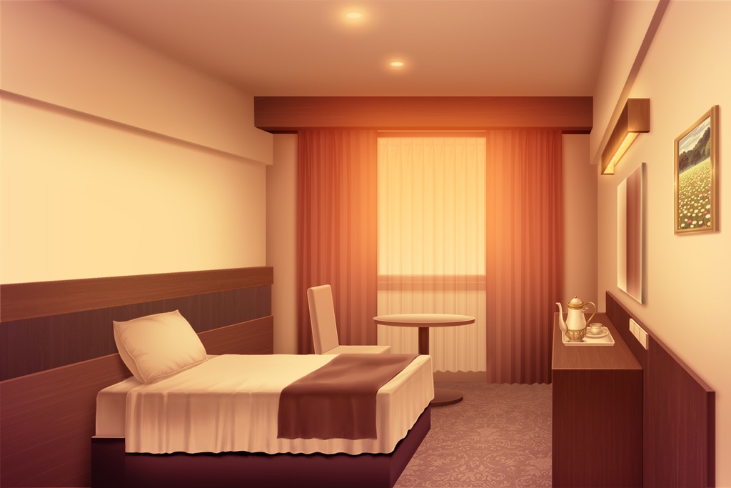 単品5種背景素材v88ホテル個室Sシングル Tツイン Dダブル