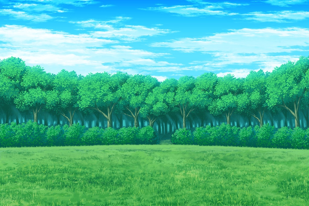 単品5種背景素材v17a森の前