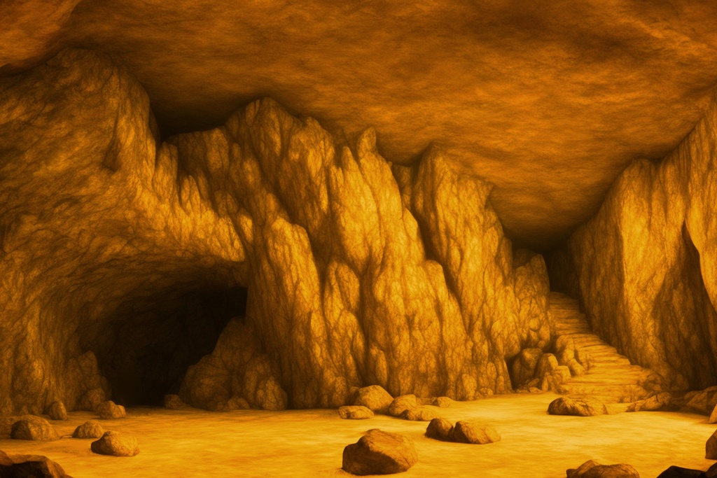 単品5種背景素材v19b洞窟内