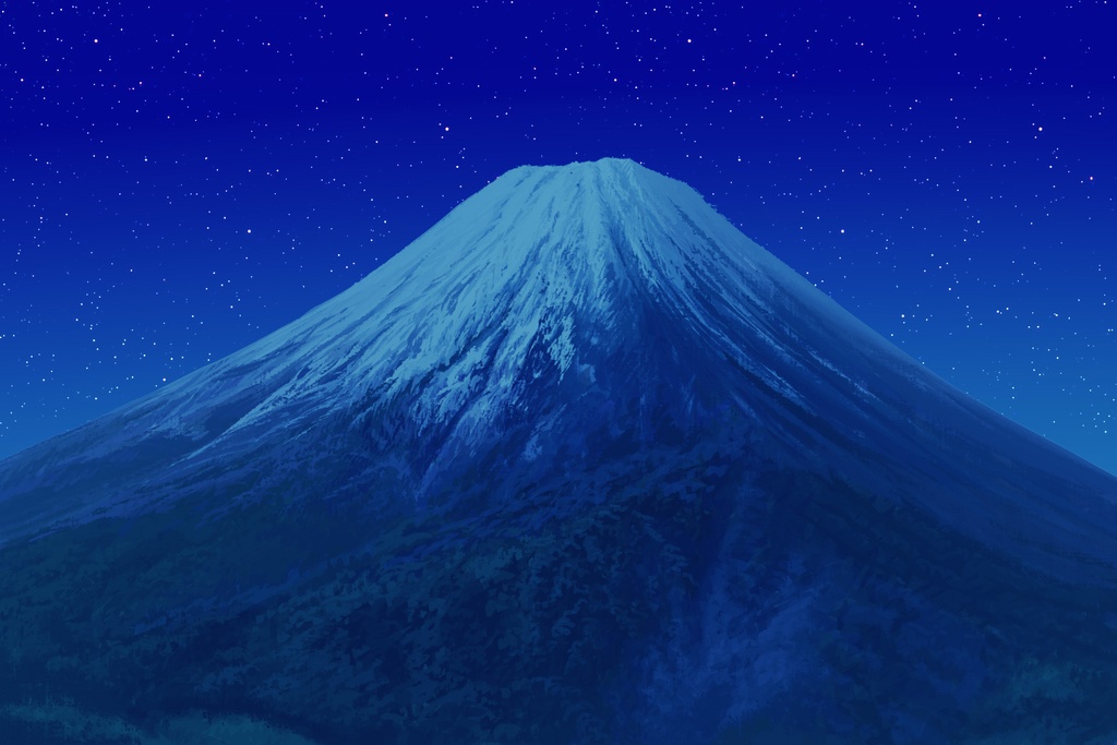 単品5種背景素材v16g富士山