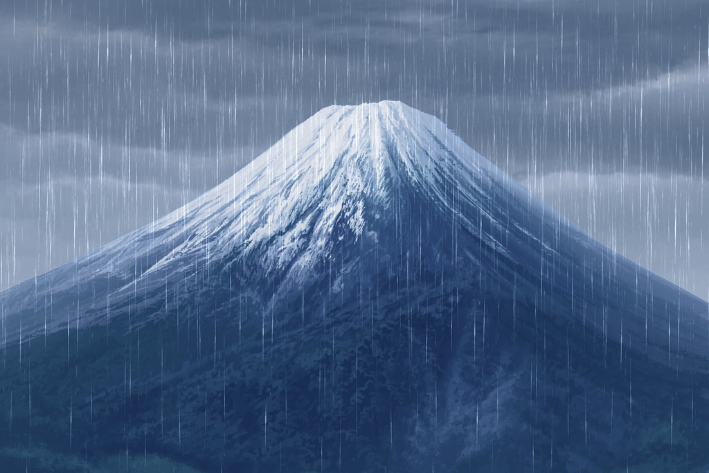 単品5種背景素材v16g富士山