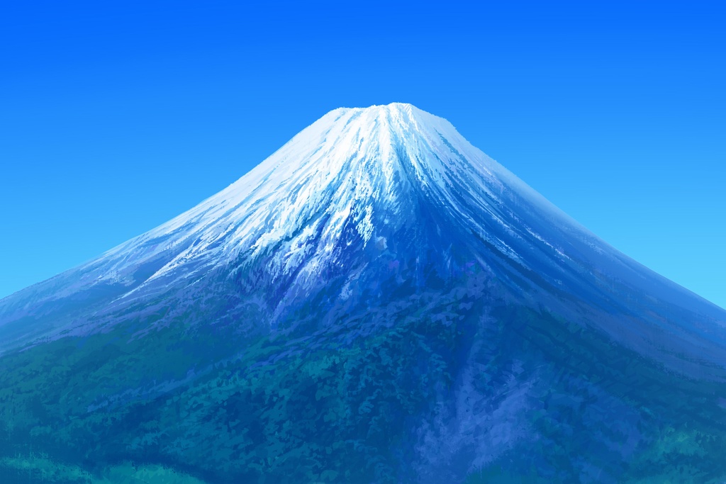 単品5種背景素材v16g富士山