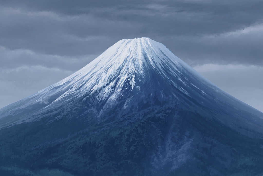 単品5種背景素材v16g富士山