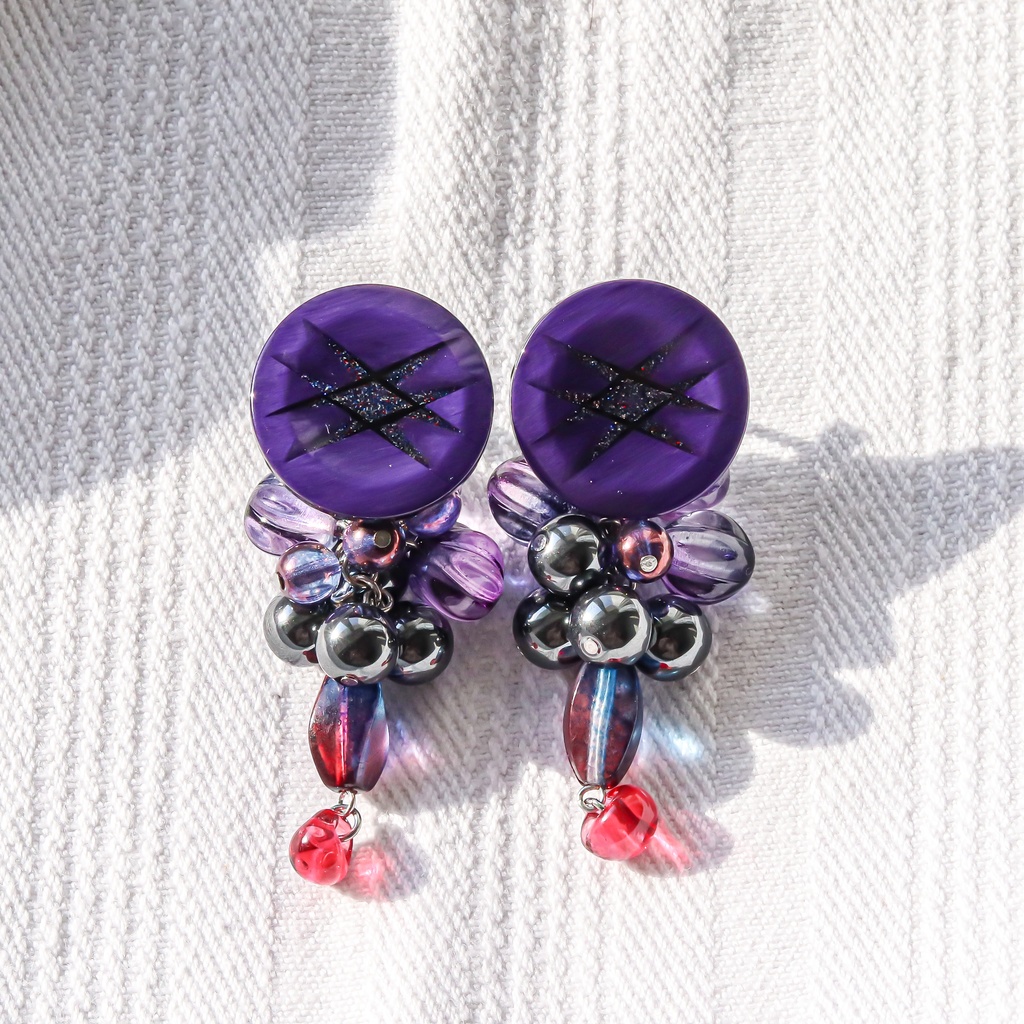 エヴァンゲリオン 初号機 覚醒【Kakusei(覚醒)】 / ハンドメイド イヤリング ヴィンテージ