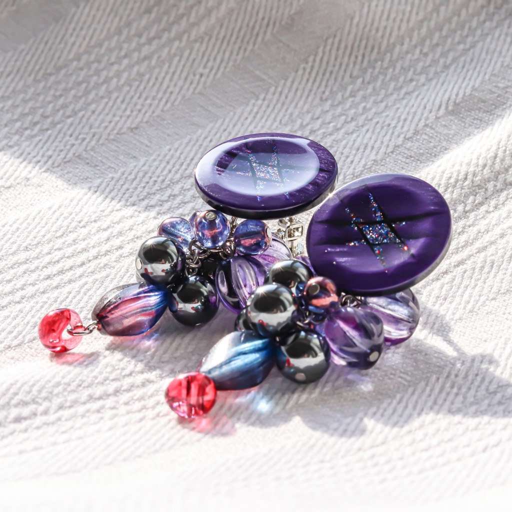 エヴァンゲリオン 初号機 覚醒【Kakusei(覚醒)】 / ハンドメイド イヤリング ヴィンテージ