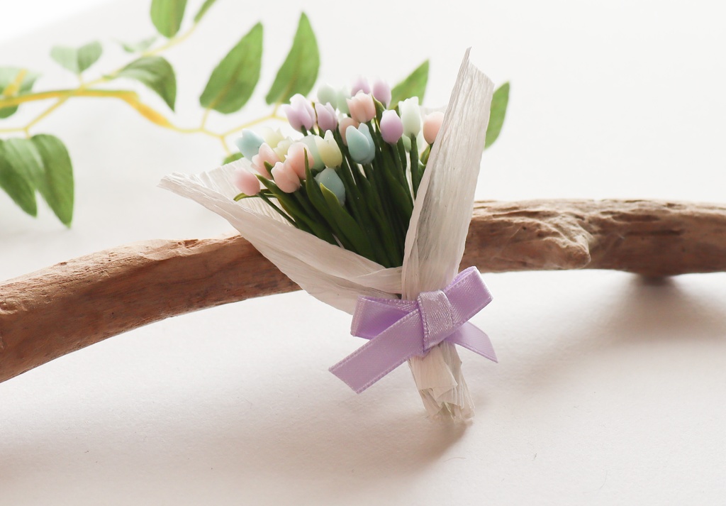 チューリップの花束 パステルミックス