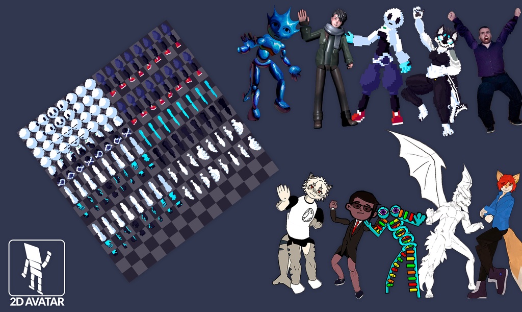 2D Avatar : Avatar System for VRChat