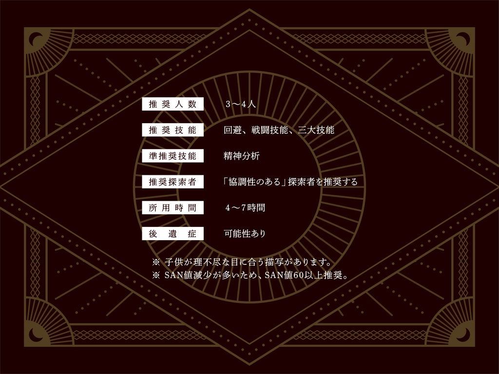 【CoC6th】瞳に映る秒針は【SPLL:E110558】