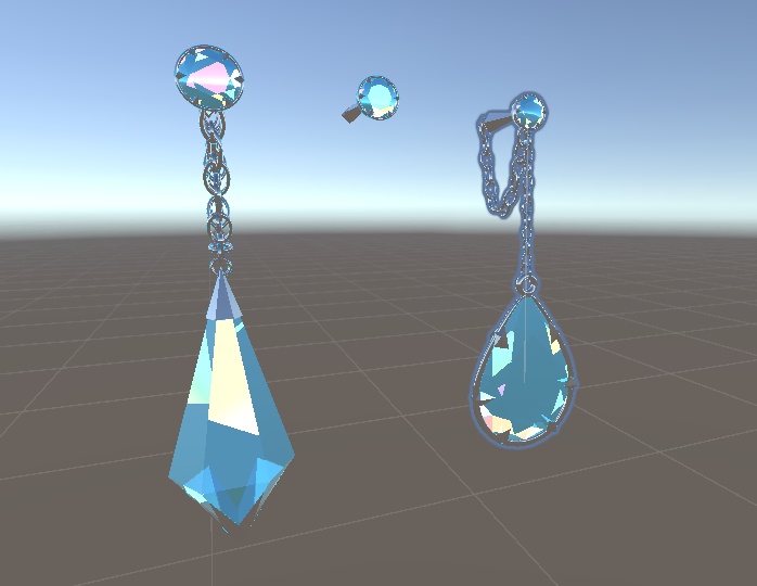 【無料/free】MA対応 宝石ピアス(支援版特典あり)