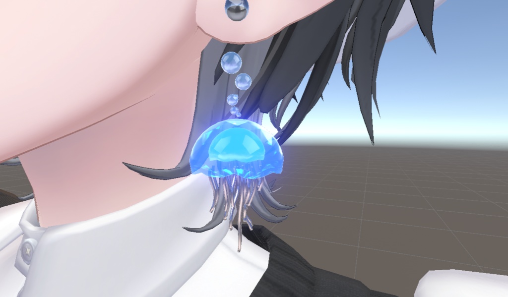 MA対応 くらげイヤリング