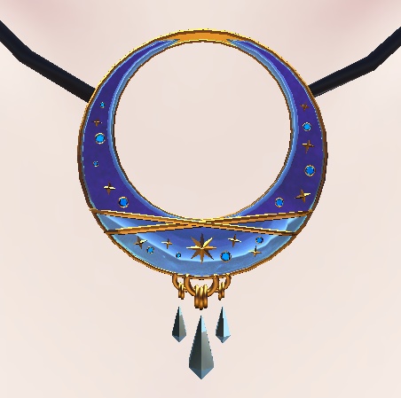 【VRC想定】星雲のアクセサリー(チョーカー、ネックレス)【2種セット】