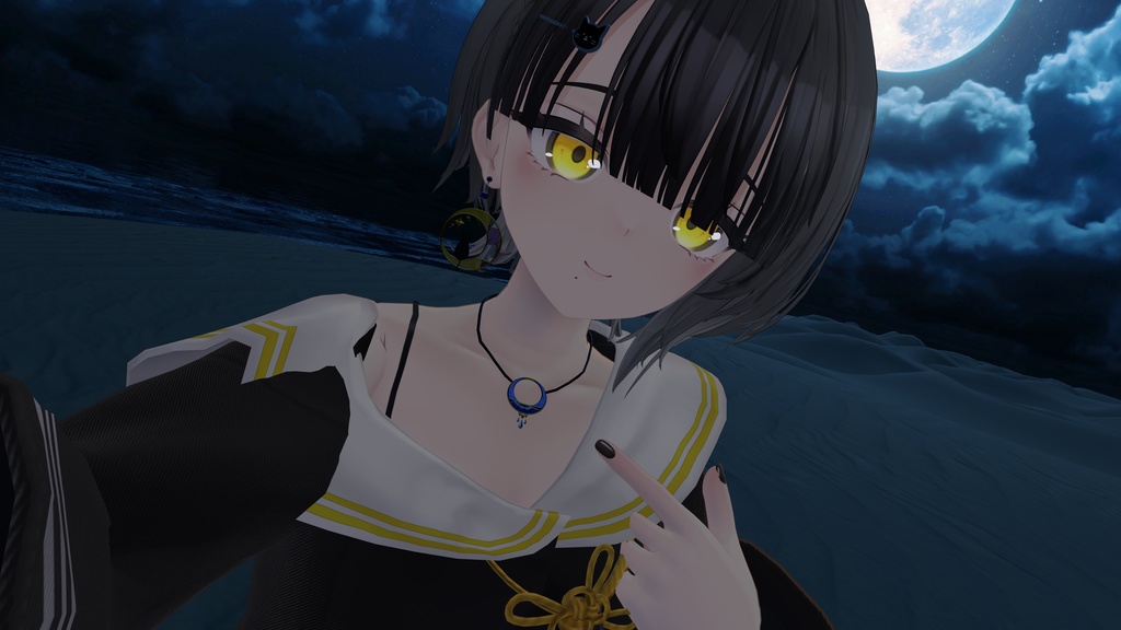 【VRC想定】星雲のアクセサリー(チョーカー、ネックレス)【2種セット】