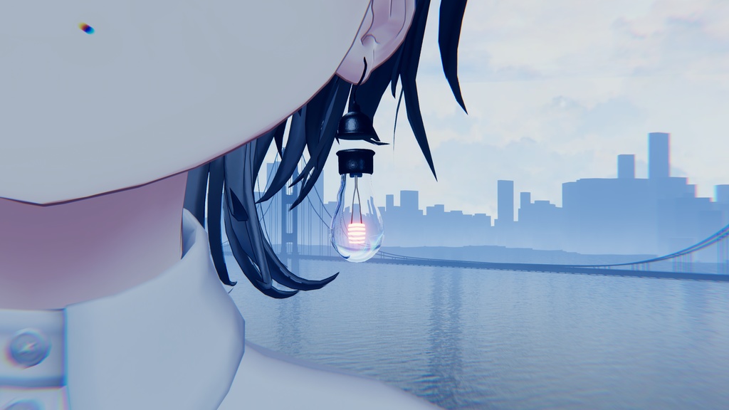 【MA対応】電球イヤリング【VRC想定】