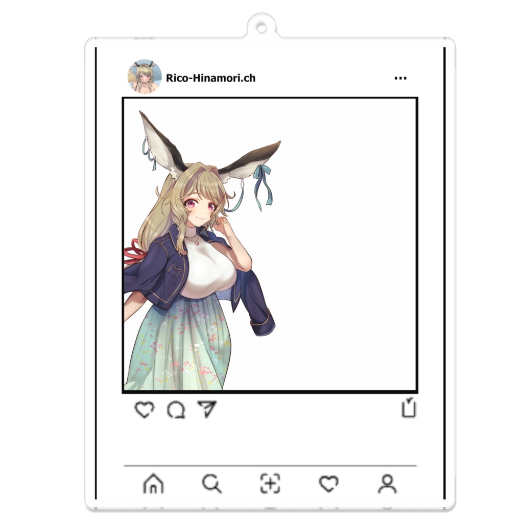 インスタ風お出かけアクリルストラップ(タイプA~C)