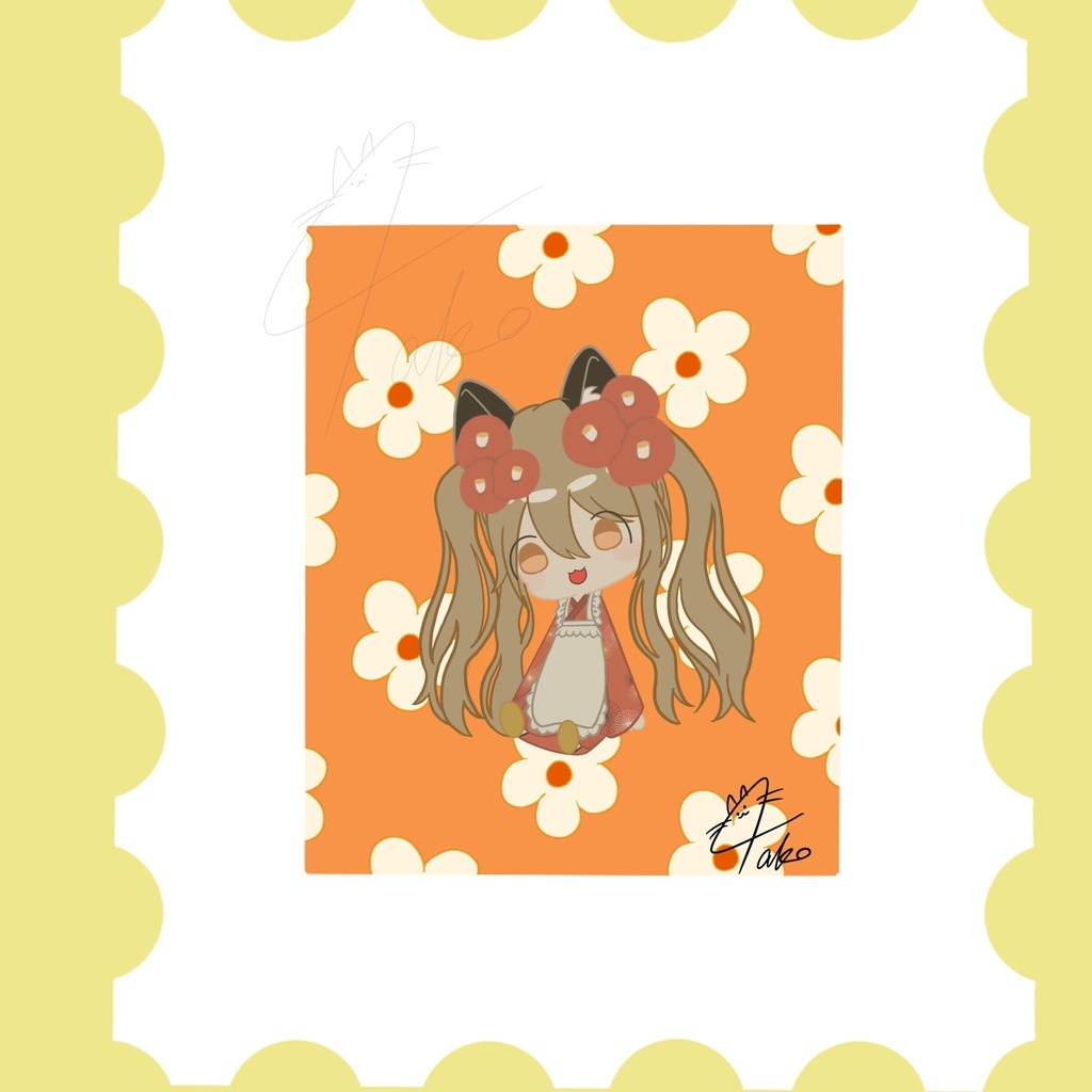 レトロ切手　猫