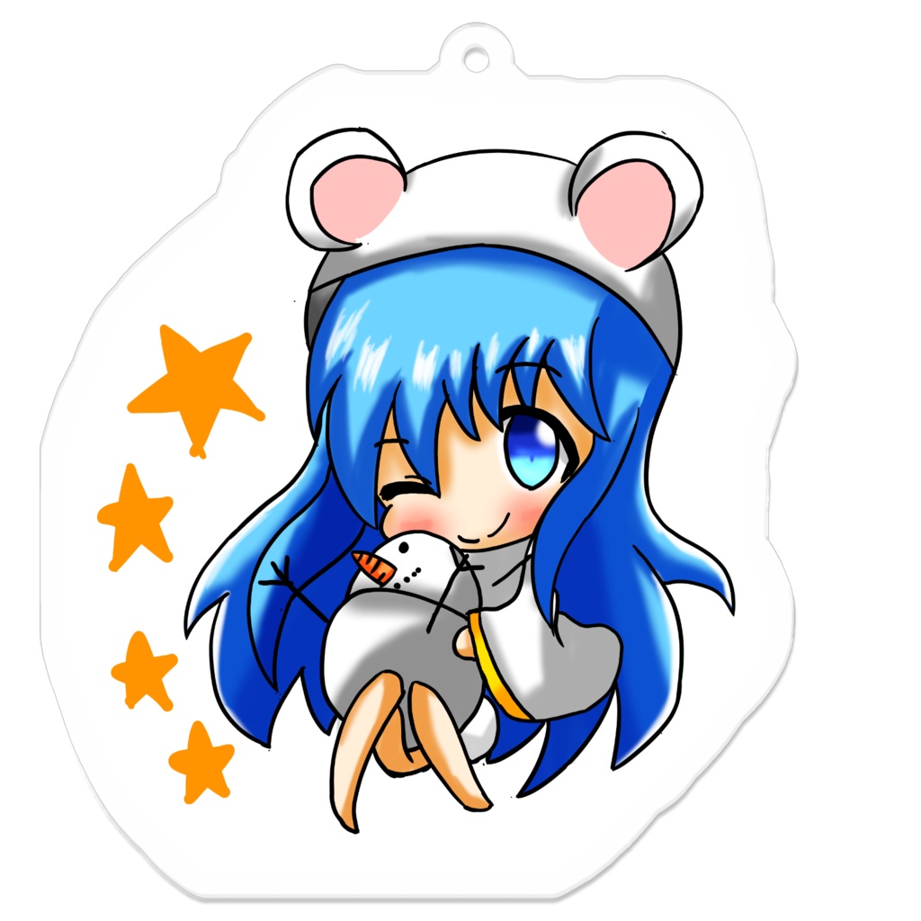 シロクマの子ちゃんのキーホルダー