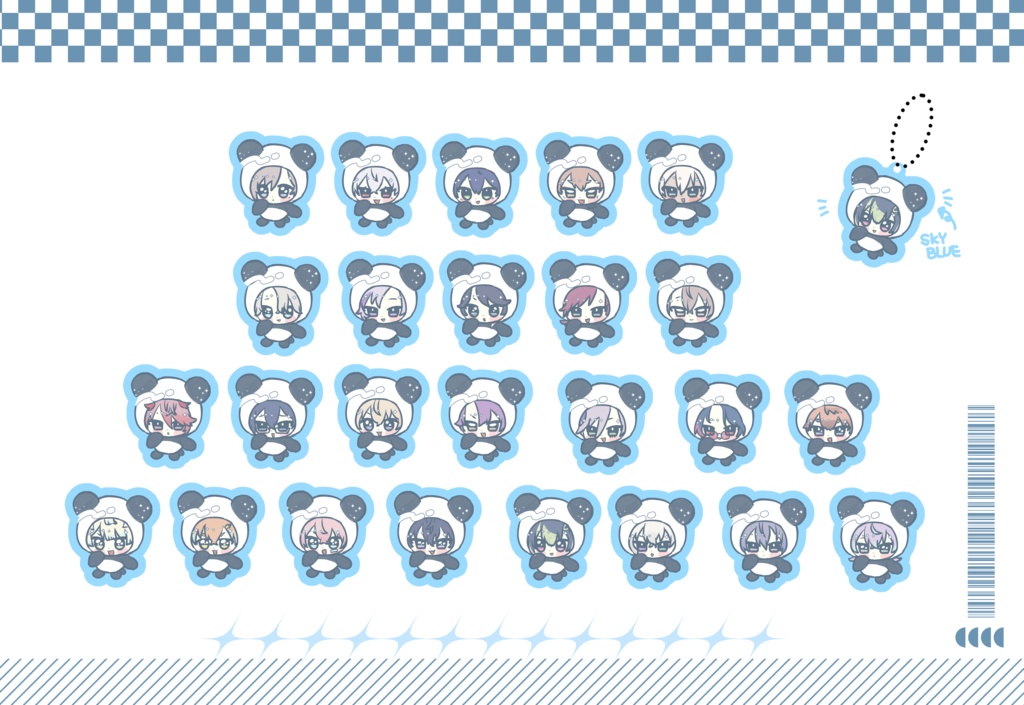 非公式🐼パンダグリッターシール