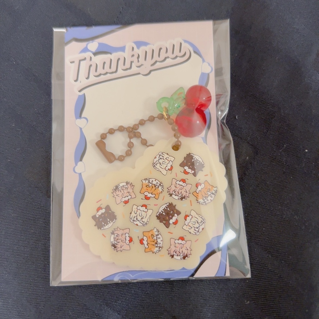 板チョコ風アクリルキーホルダー