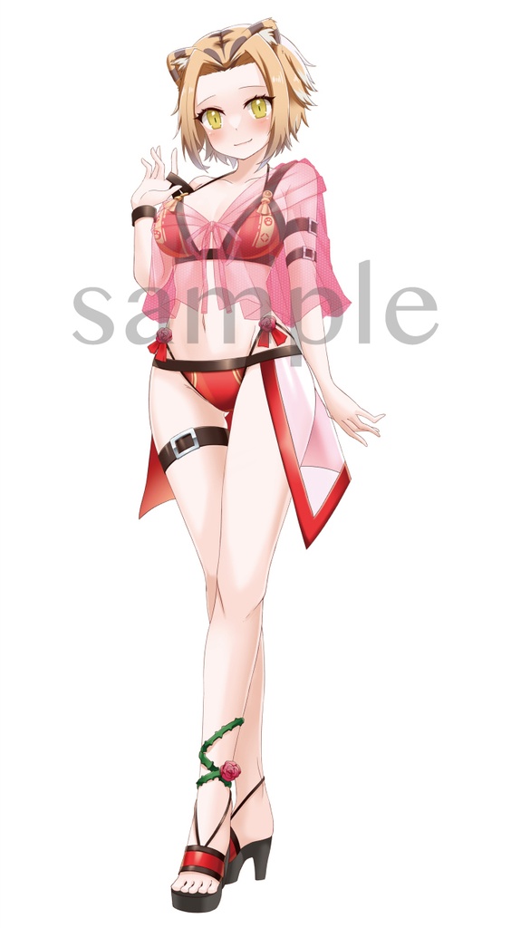 牙音舞米生誕祭２０２２グッズ♪チャイナ衣装風水着のミニ抱き枕カバー♪
