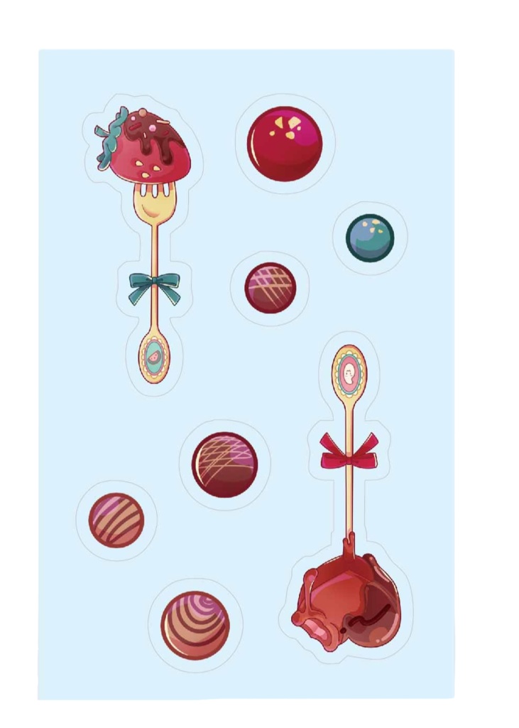 【神酒酔霞×牙音舞米コラボグッズ】まいすい〜とバレンタイン2024❤️アクリルグッズフルセット