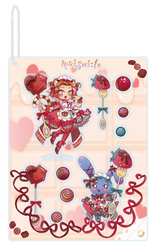 【神酒酔霞×牙音舞米コラボグッズ】まいすい〜とバレンタイン2024❤️アクリルグッズフルセット