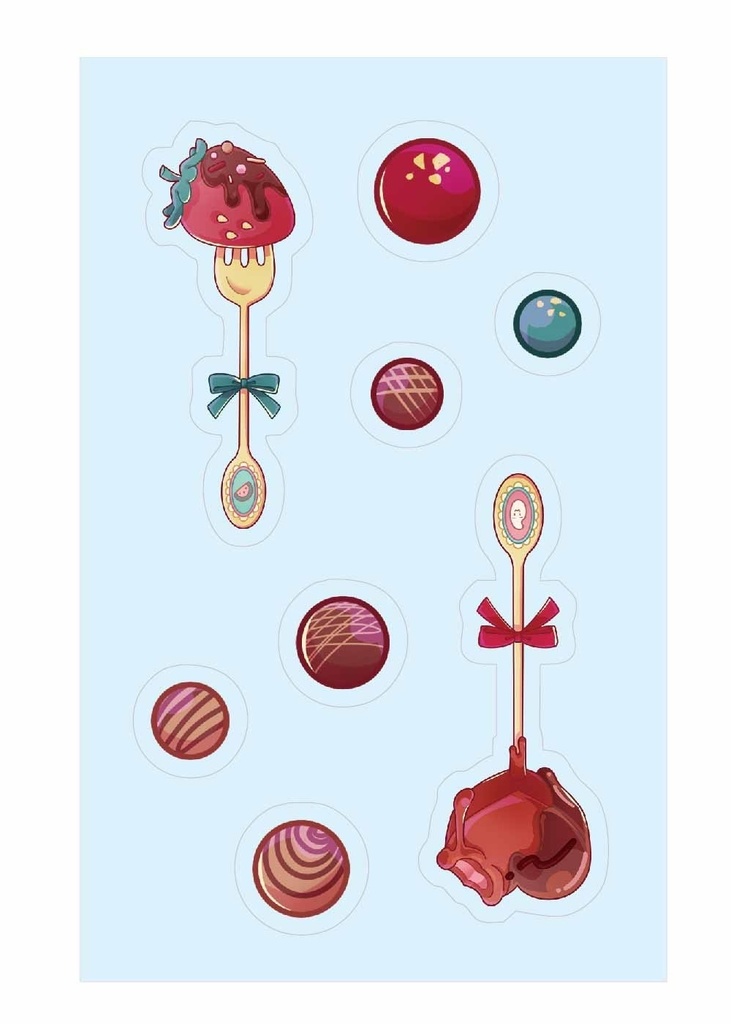 【神酒酔霞×牙音舞米コラボグッズ】まいすい〜とバレンタイン2024❤️アクリルパーツ+アクリルフォトケース