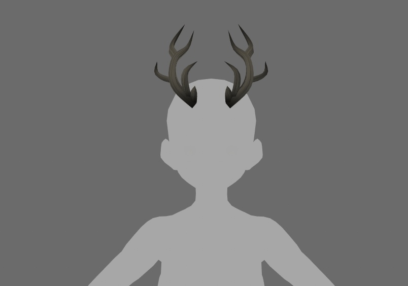 Deer horns (hair preset)