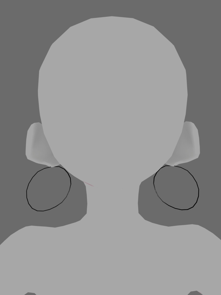 Silver earrings (hair preset) - KurukaShop - BOOTH