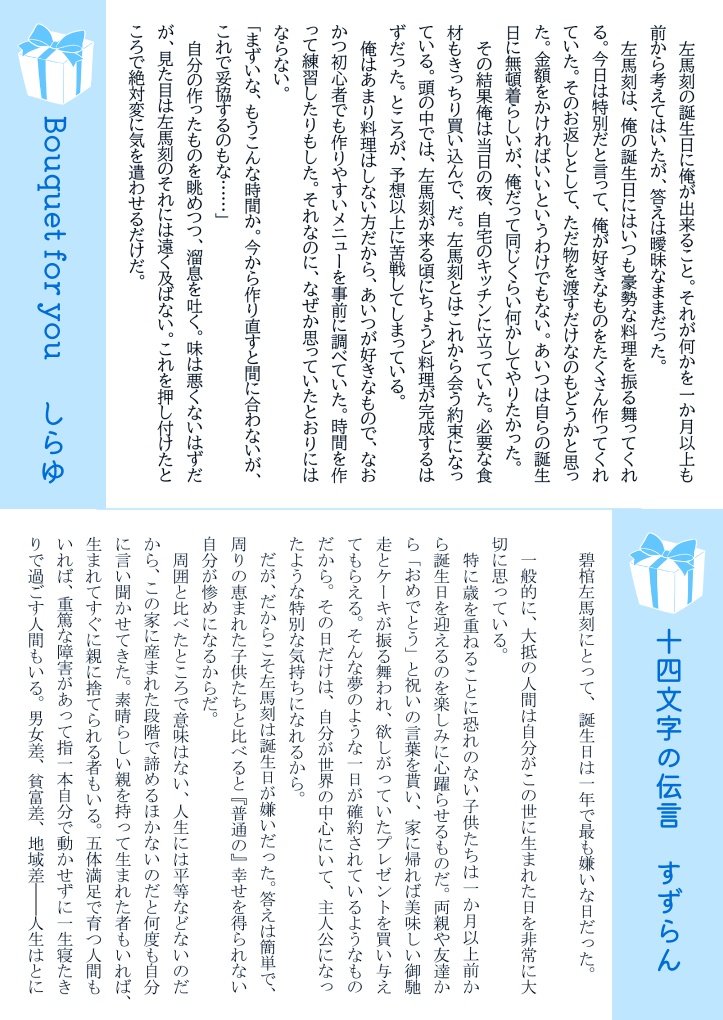 うまうさパーティ!記念アンソロジー「Celebration:S」(厚さ0.8㎝)