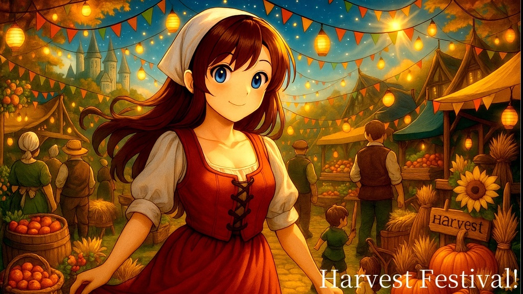 【フリーBGM】ファンタジー世界のお祭りで流れるBGM『Harvest Festival!』【ファンタジー/お祭り/民族風/楽しい】