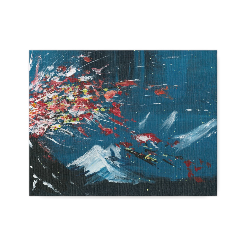 『和想図/散際火 - Wabstract / BlazefallPetal』複製キャンバス